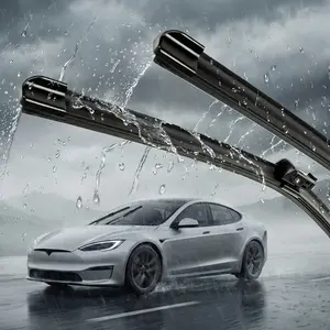Windshield Wiper Blades Replacement U/J Hook Wiper Arms Windshield Wipers Blades (Pack Of 2),Car Wiper Blades, Universal U-Shape (2nd Gen), High-Quality & Quiet Wiper BladesOEM Quality Premium All-Seasons Wiper blades,Stable and Quiet Armor Wiper Blades
