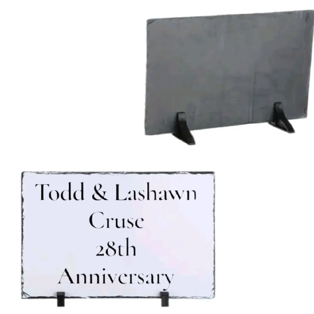 Personalized Photo Frame with Display Stand for Desktop Keepsake Design Todd & Lashawn Cruse 28th Anniversary Approx 1cm Tolerance