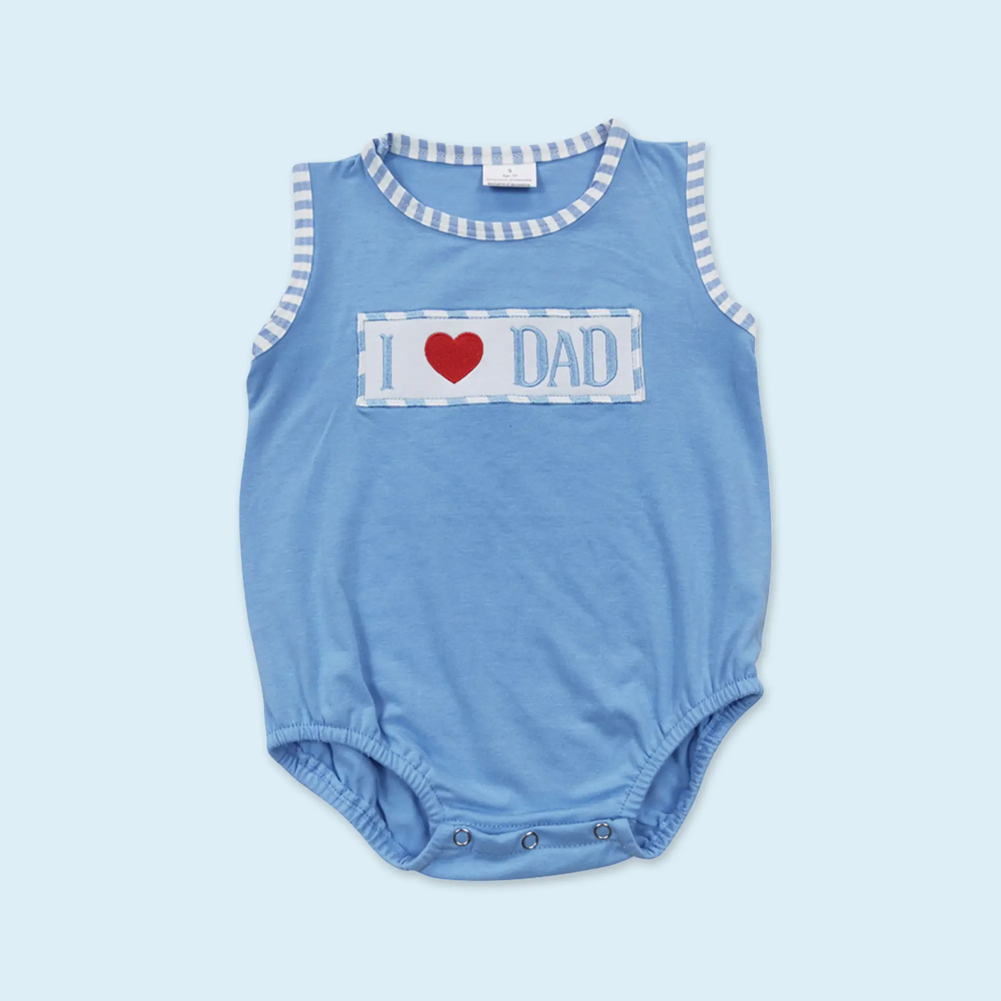 I love Dad Fathers day baby boy summer romper I love Dad Fathers day baby boy summer romper