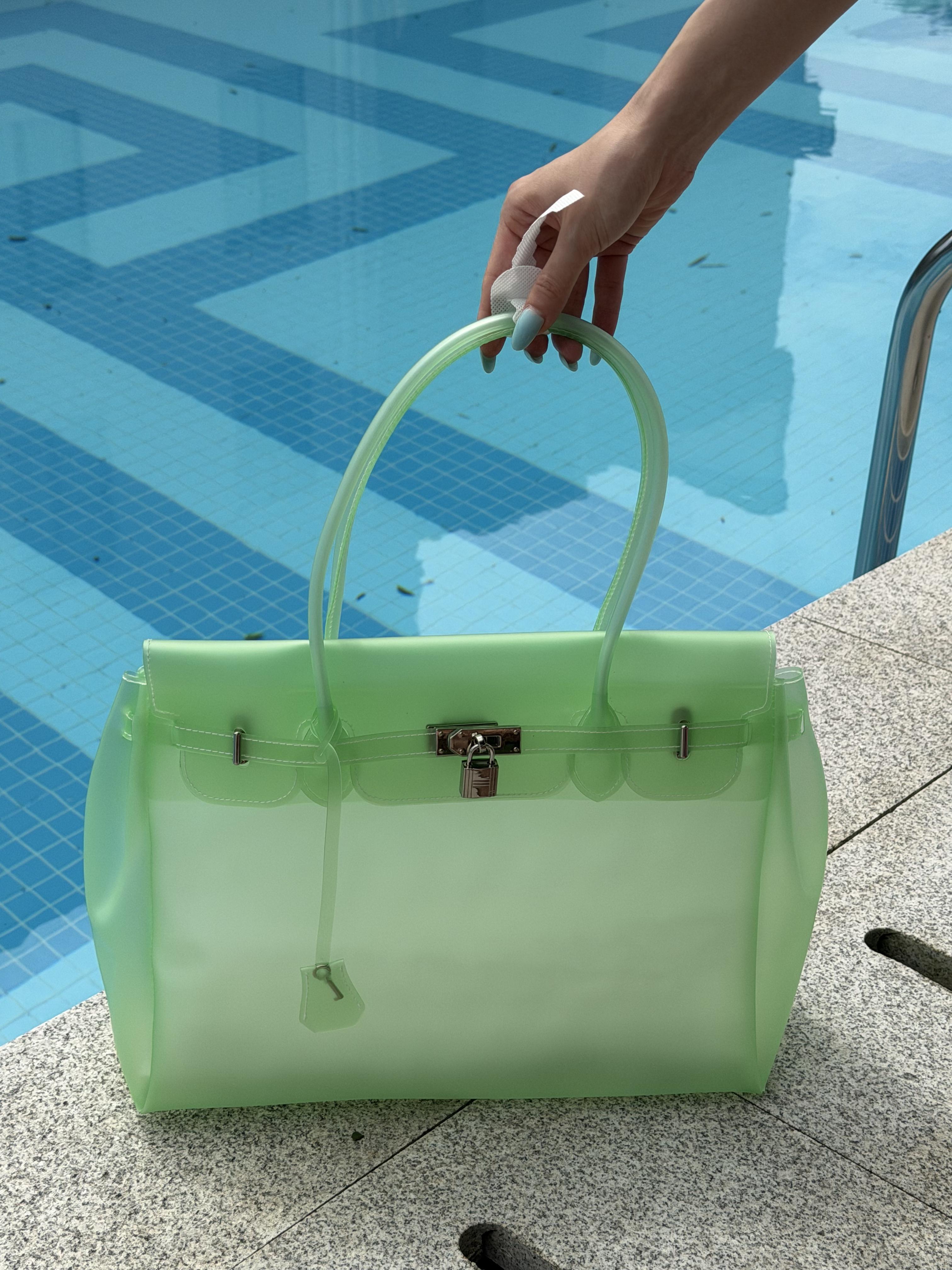 Transparent Jelly Shoulder Bag for Women, Summer TPU Handbag, Beach Tote Purse, Lightweight Crossbody Bag for Vacation & Daily Outfit