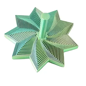 3D Printed Expanded Sensory Fidget Star(1-Piece), New Whirling Spiral Toy with Handle, Stress Relief Fidgeting, Satisfying Sight & Sound, Hypnotizing Visuals Fidget Toy Gift