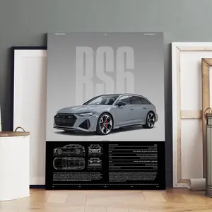 1 Count wood frame canvas, super sports car performance car pattern poster, modern art, fashion poster, living room bedroom decoration, hallway office mural, kitchen, family poster, ideal gift, HD, waterproof, artwork, Wooden Wall Art