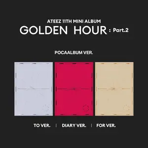 *MAKESTAR 2.19.25 LUCKY DRAW BENEFIT* ATEEZ 11TH MINI ALBUM [GOLDEN HOUR : Part.2] (POCAALBUM)