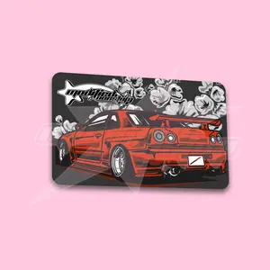 Red R34 Credit Card Skin Red R34 Credit Card Skin