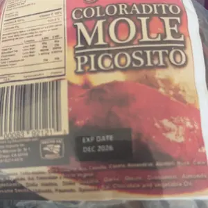 Mi Morenita - Mole Coloradito Picosito 500 gr (1.10 Lb) - Authentic Oaxacan Mole Paste | Mild heat - Imported from Mexico
