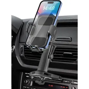 CD Phone Holder for  - Height Adjustable  Phone Holder CD Slot, Ultra Sturdy CD Player Cell Phone Holders for Your  for  17 Pro Max 16 15 14 13 12 Air Plus, S25, 4-7" Smartphones