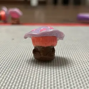 Handmade polymer clay mini mushroom
