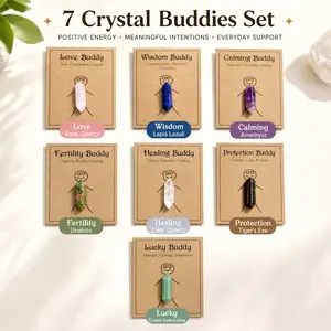 Adorable crystal gift figurines: cross-genre love, healing, tranquillity and good luck carved stone and crystal