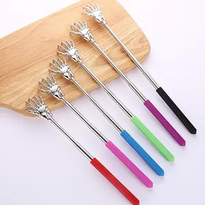 Skull Hand Design Back Scratcher, 3 Counts Portable Extendable Back Scratcher, Household Manual Massage Tool for Home & Travel