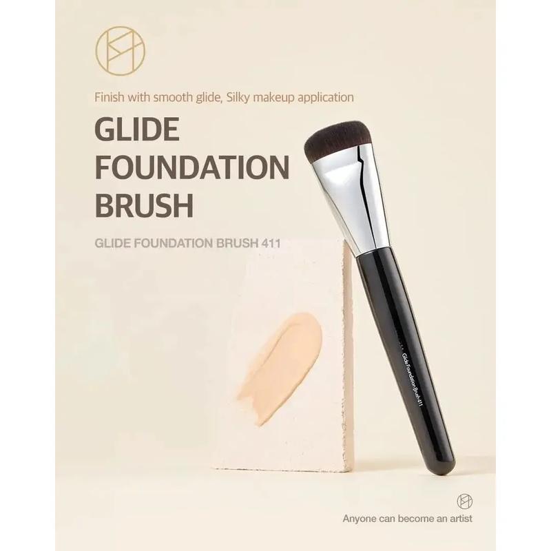 Liquid Foundation Flat brush | Korean Makeup brush with Super Micro brush | studio quality makeup tools