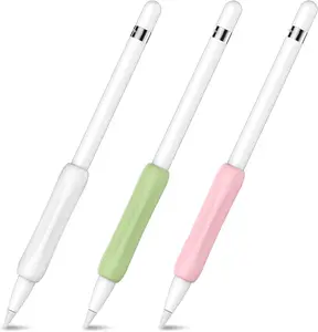 3-Pack Silicone Grip Covers for Apple Pencil (USB-C/1st/2nd Gen) – Ergonomic Anti-Slip Holders AHASTYLE