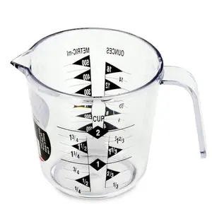 Chef Craft Select Plastic Measuring Cup, 2 Cup, Clear