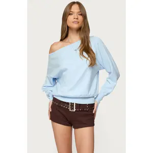 Edikted Women's Off Shoulder Oversized Sweater Edikted Women's Off Shoulder Oversized Sweater