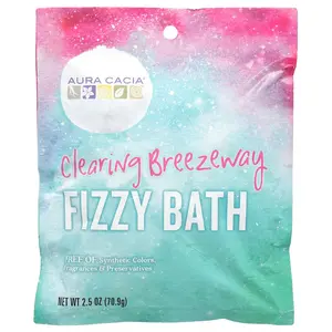 Aura Cacia Fizzy Bath, Clearing Breezeway, 2.5 oz (70.9 g)