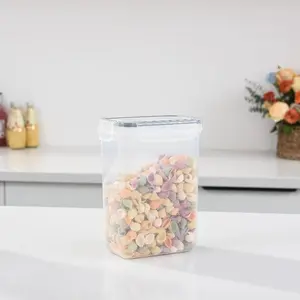 Large Food Storage Bins with Lids, Stackable Reusable Containers for Flour Sugar Grains, Kitchen Organizers and Storage Solutions