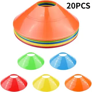 20PCS Football Cones Set,Sports Hat, Marking Discs, Football Cones for Hockey, Ice Skating, Handball, Coordination Training