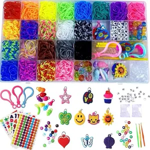Rubber Band Bracelet Kit, Loom Making Kit for Girl, Loom Bands Refill Kits for Children Boy Girls Gift DIY Friendship Bracelets- Christmas Holiday Gifts