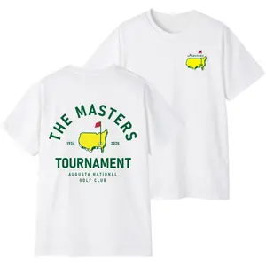 Men's 2026 Masters Tournament Augusta National Map Design Short-Sleeve Classic Round Neck T-Shirt - Official Style, Premium Fabric, Relaxed Fit, Unisex Golf Fan Top