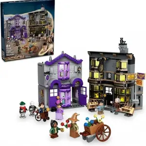 2026 Magic Street Shop Building Set, Wizard Themed Store Model, Birthday Gift for Kids