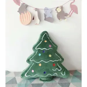 Christmas Pillows,Christmas Tree Shaped Pillows- Plush Stuffed Christmas Tree Throw Pillows For Home Couch Sofa Bed Decorative, Cute Xmas Shaped Decor For Kids,Christmas Pillow