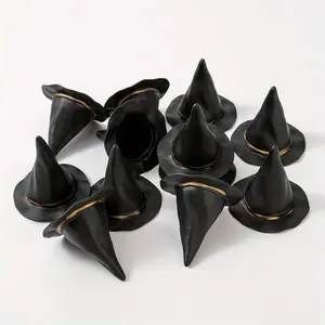 50Pcs Halloween Mini Witch Hats Set DIY Decorative Party Accessories for Theme Events