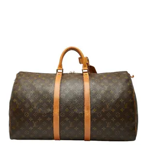 Pre-owned Louis Vuitton Canvas Tote Bags Keepall Monogram Travel Bag