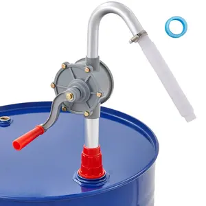 VEVOR Drum Pump, 6.5 GPM Flow, Rotary Barrel Pump Hand Crank, Fits 5 to 55 Gallon Drums with 3 - Section Suction Tube Assembly and Hose, Designed for Fast Transfer of Water, Alcohol, Corrosive LiquidsVEVOR Super Brand Day