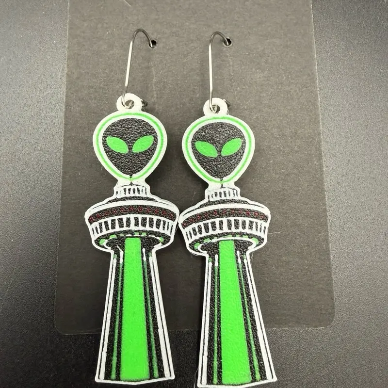 San Antonio Tower Basketball Inspired Earrings