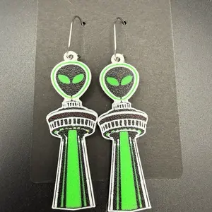 San Antonio Tower Basketball Inspired Earrings