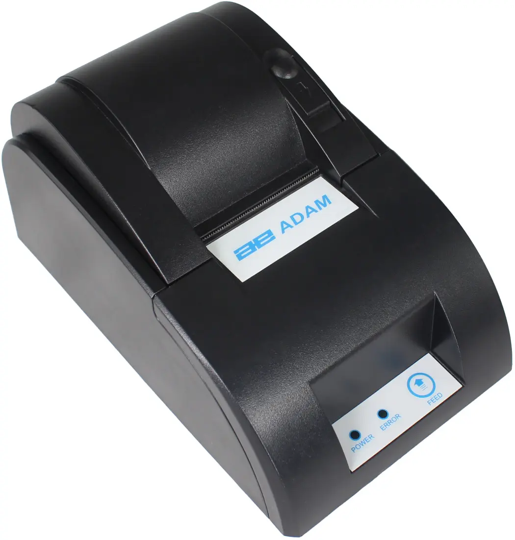 Adam Equipment ATP2 Thermal Label Printer (Model 112001577) - 4.7"x7.8"x4.0", Absolute Position, Line Feed, Efficient Compact Balance Scale Printing Device with RS-232, Real-Time Printing