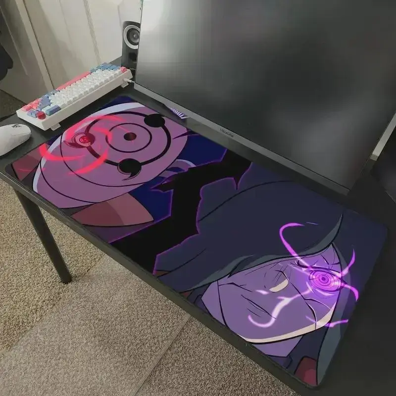 Obito Madara Naruto Anime Desk Mat Mousepad, Anime Mouse Pad, Desk Mat, PC Accessories Gaming Desk Setups