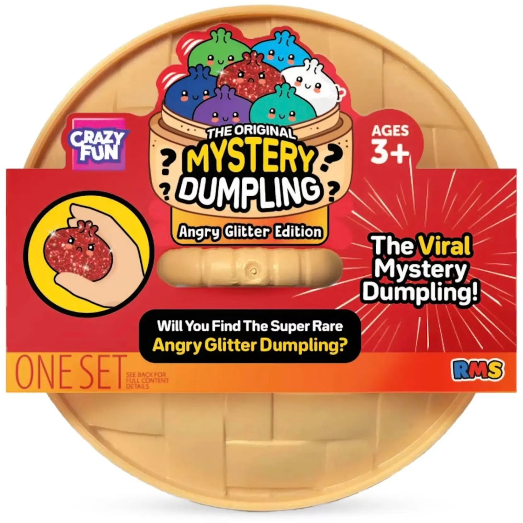 RMS Crazy Fun The Original Mystery Dumpling: Angry Glitter Edition - Collectible Blind Box