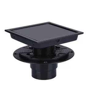 WOWOW 6 in. x 6 in. Stainless Steel Square Shower Drain with Tile-In Pattern Drain Cover WOWOW 6 in. x 6 in. Stainless Steel Square Shower Drain with Tile-In Pattern Drain Cover