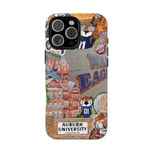 Auburn University Phone Case Protective College Tech Accessory Cute Gift, Gift, Fit For All Phone Models Custom