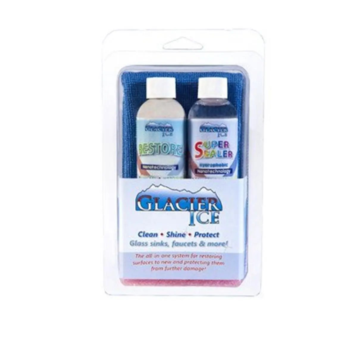 212 MAIN NOV-GI-RSS Glacier Ice Faucet & Sink Restoration Kit - Includes Sealer, Cleaning Cream, Mineral Remover, Repellent for Household Kitchen & Bath Fixtures