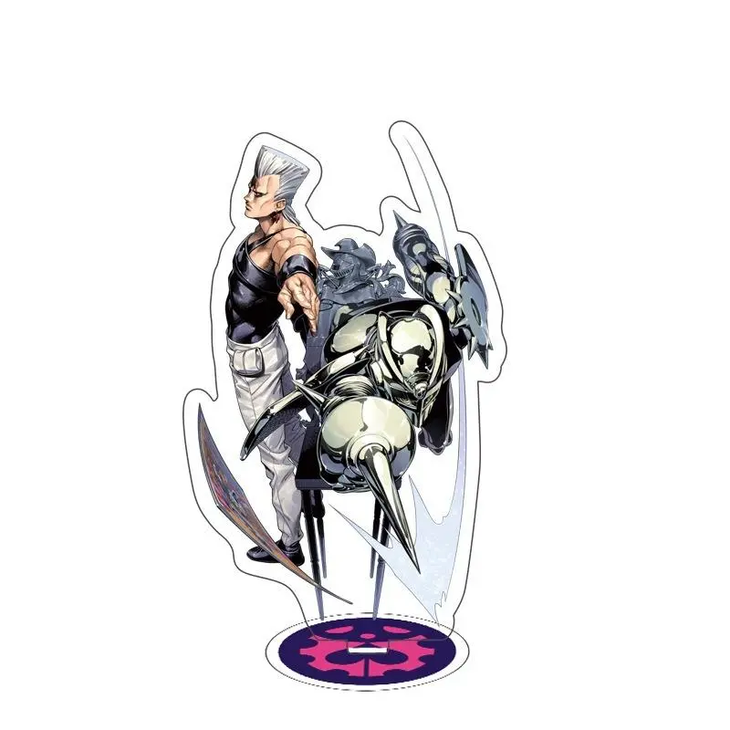 15cm Anime Kakyoin Noriaki Kujō Jōtarō Acrylic Stand Figure Double Sided Desktop Standing Action Model Plate Toy