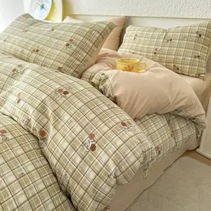 4pcs Floral Print Bedding Set, Soft and Breathable, Includes Sheet + Duvet Cover + Pillowcases, Home Use, Soft Bedding Sets