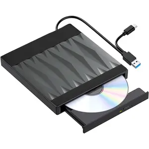External CD DVD +/-RW Drive USB 3.0 DVD CD Burner DVD Player for Laptop CD ROM External Drive for Laptop Mac MacBook Pro/Air, Windows 11/10/8/7/Vista, Linux PC