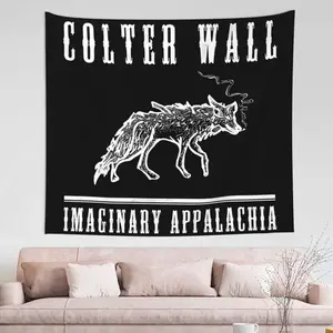 Slighoid Colter Music Wall Tapestry Wall Art Hanging Tapestries Banner For Living Room Bedroom Party Decor Cotton Decorative Light Linenroom decor