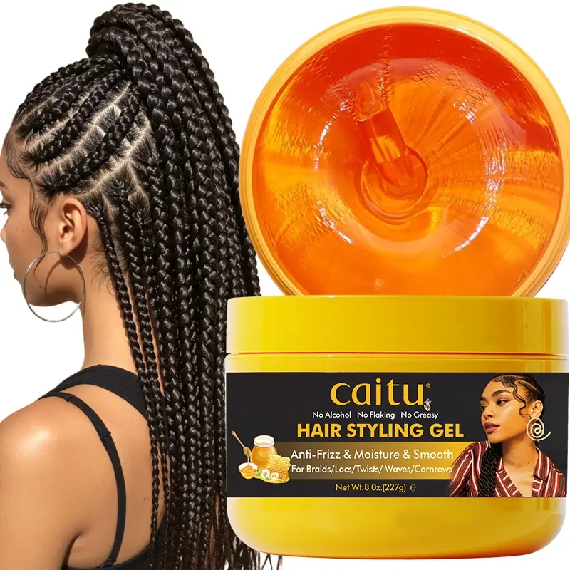 Extra Hold Braid & Locks Conditioning Gel, Edge Control Gel for Long-Lasting Hold, Perfect for Braids, Locks, Twists, and Cornrows, Hair Styling Gel - adds Shine, Frizz Control, Lightweight Haircare, Hair Products