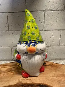 Kalich Polish Pottery, Signature Unikat, Art Level, Gnome Cookie Jar