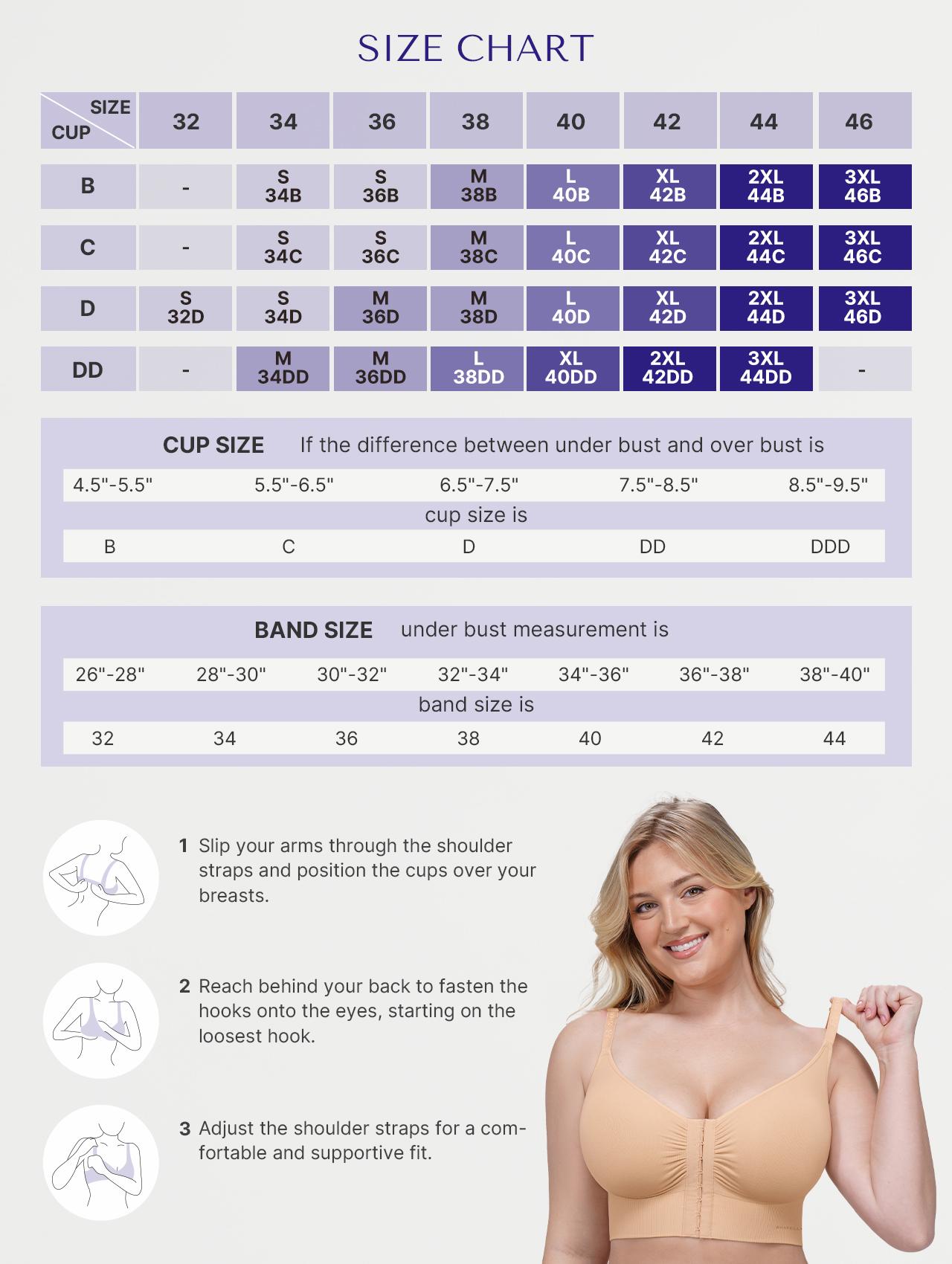 SHAPELLX Front-Closure Seamless Push-Up Bra Top for Women Fit SHAPELLX Front-Closure Seamless Push-Up Bra Top for Women Fit