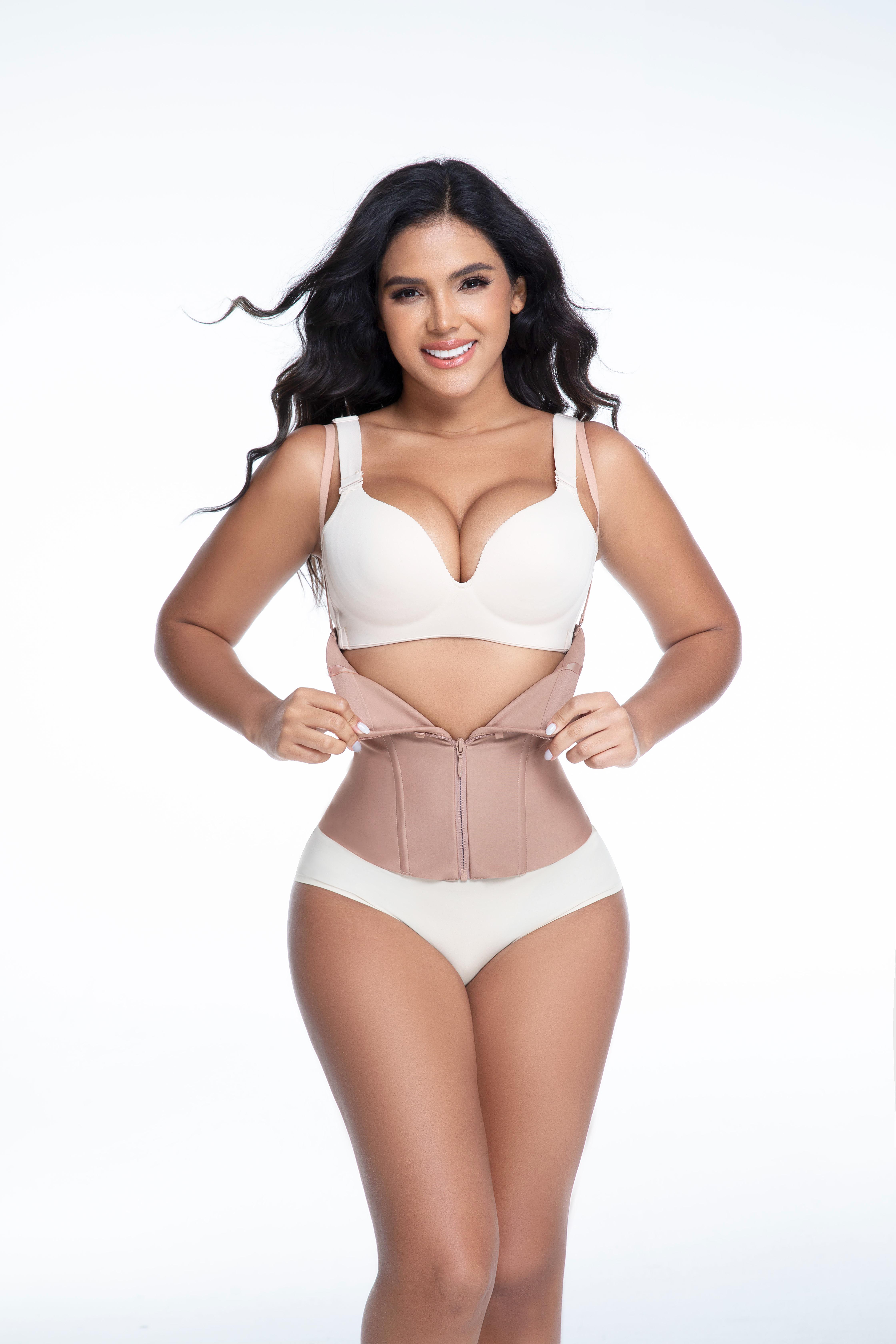 Waist Trainer 4 Steel Boned Corset Top | Adjustable Straps | Waist Shapewear | Tummy Control Waist Cincher Everyday Everyday