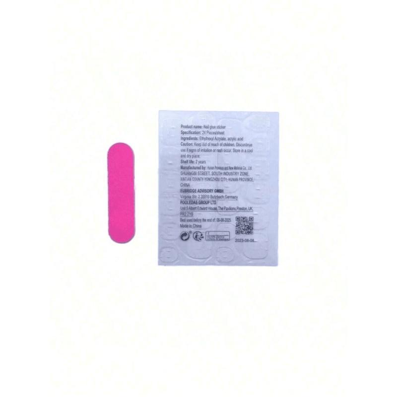 Upgrade Your Look - 48pcs Pink French Style Manicure Set With Rhinestones For Women And Girls Press On Nails Multicolor High Quality Glitter Diy False Toenails nail