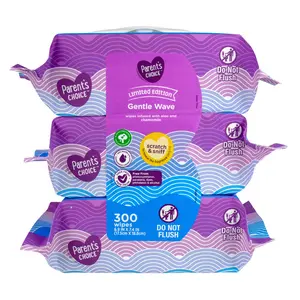Parent'S Choice Gentle Wave LE Baby Wipes, 300 Count Rockline Industries