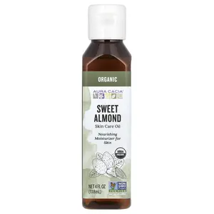 Aura Cacia Organic, Skin Care Oil, Sweet Almond, 4 fl oz (118 ml)