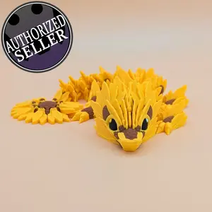 Sunflower Dragon Flexible Miniature Figurine