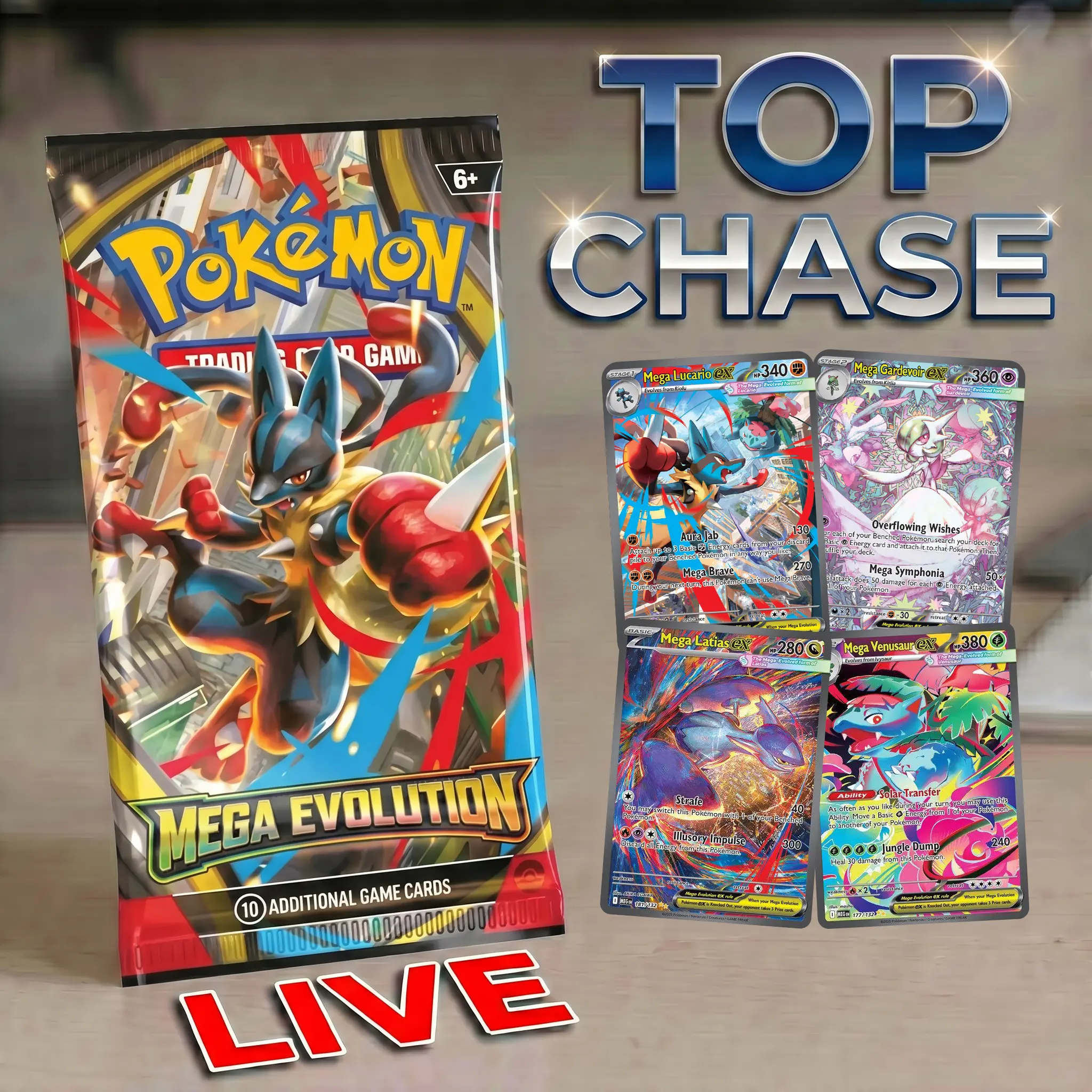 Mega Evolution Rip till you win - EX, Illustration rare, Full Art, Gold or SIR