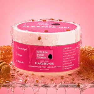 Unscented 100% Real Flaxseed Gel | Wash N' Go | Curl Gel | Flake Free Haircare
