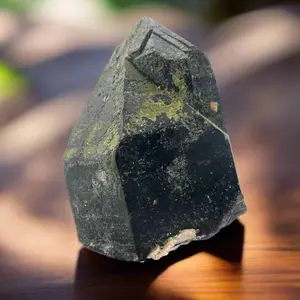 Smoky Quartz Epidote Cluster